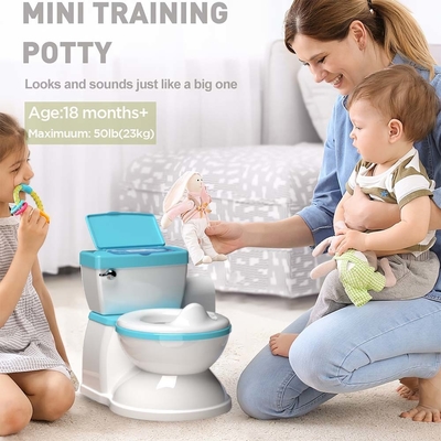 Grau/Pinc/Azul Impressão Eco-friendly Baby Potty Toilet Trainer para crianças