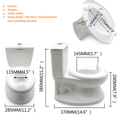 Eco-friendly plástico 3 cores Baby Potty banco de treinamento para uso doméstico e externo com logotipo personalizado
