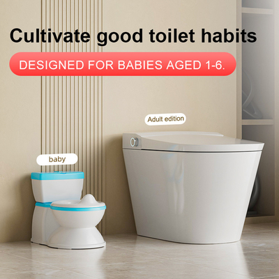 Eco Friendly Grau/Pink/Blue Print Baby Potty Assento de Treinamento com Logotipo Personalizado