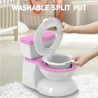 Eco Friendly Grau/Pink/Blue Print Baby Potty Assento de Treinamento com Logotipo Personalizado