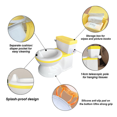 2 em 1 Amarela Dobragem Baby Potty Training Seat Segurança Cartão Portátil Realistic Commode Seat Cover