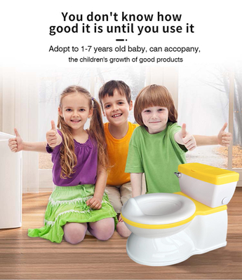 2 em 1 Amarela Dobragem Baby Potty Training Seat Segurança Cartão Portátil Realistic Commode Seat Cover