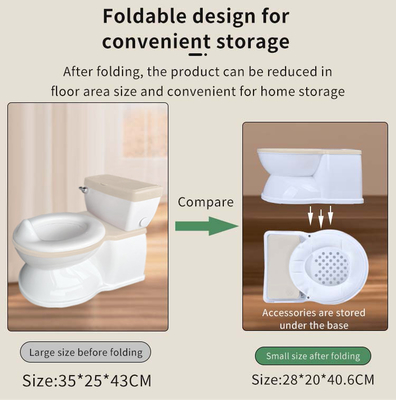 Eco-friendly plástico 3 cores Baby Potty banco de treinamento para uso doméstico e externo com logotipo personalizado