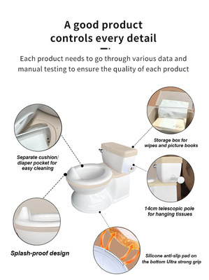 Eco-friendly plástico 3 cores Baby Potty banco de treinamento para uso doméstico e externo com logotipo personalizado
