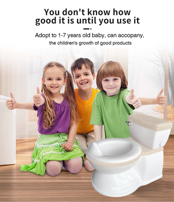 Eco-friendly plástico 3 cores Baby Potty banco de treinamento para uso doméstico e externo com logotipo personalizado