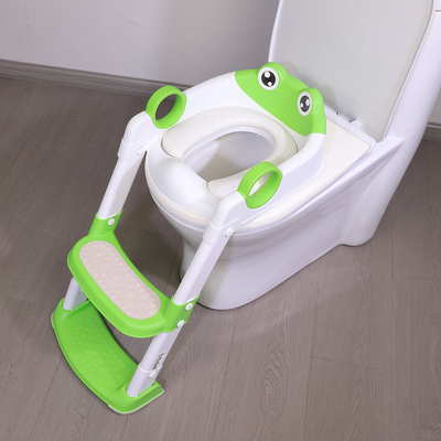 Cushion suave bebé Potty Training Toilet Seat com degrau Escalinha Eco-friendly Design