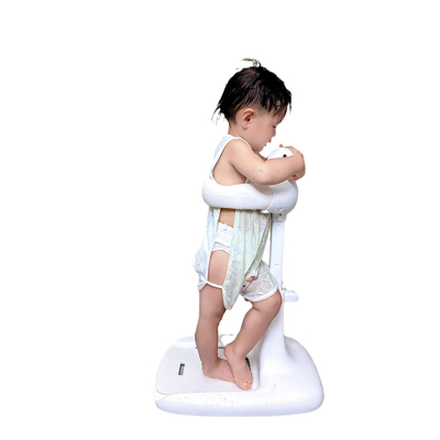 Função de banho em pé Bebê Banheira de banho infantil Banheira de banho Mesa de banho ABS cinza Bebê recém-nascido Butt lavagem artefato