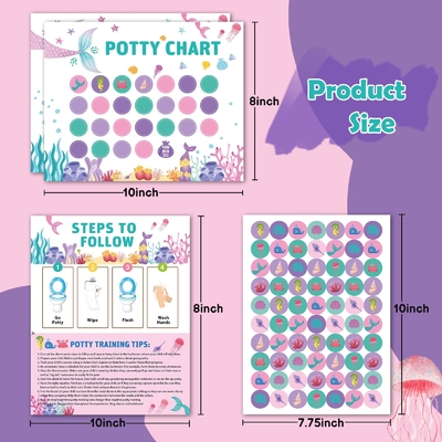 Graffiti Autocolante Potty Training Chart Colorido Para Crianças Meninos Menino Menina