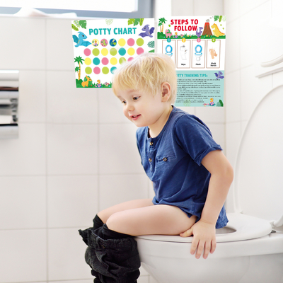 Graffiti Autocolante Potty Training Chart Colorido Para Crianças Meninos Menino Menina