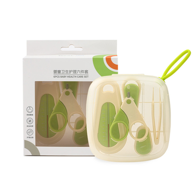 Logotipo personalizado Multifuncional Portátil Durável Baby Nail Clippers Kit Baby Grooming Set para bebê menino menina