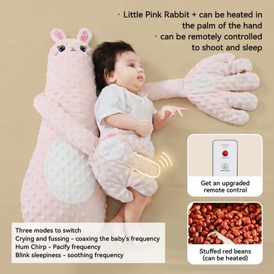 Confortável Bebê recém-nascido almofada suave eléctrica suave palmeira animal recheado brinquedos de pelúcia para relaxar