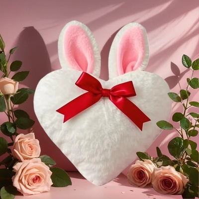 Coussinho de Coração Branco Brinquedo de Joguinhos Joguinhos de Presente Dia de São Valentim Almofadas Decorativas, Decorações de Casamento