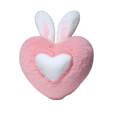 Cute coração em forma de almofada de pelúcia suave almofada de dormir sala de estar decoração dia dos namorados presentes confortável amor almofada sofá almofada