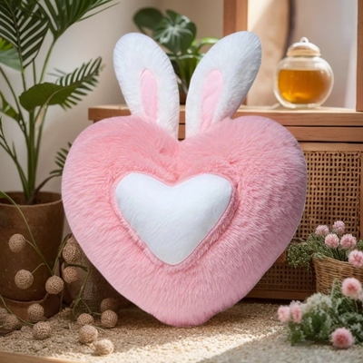 Cute coração em forma de almofada de pelúcia suave almofada de dormir sala de estar decoração dia dos namorados presentes confortável amor almofada sofá almofada
