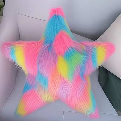 Almofada de cinco pontas branca/colorida Brinquedos de boneca de pelúcia macia e recheada Hobbies Almofada requintada Decoração de casa Presentes de aniversário